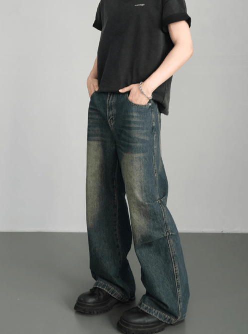 Japanese Brand × Jean American retro washed distressed bootcut jeans Size US 32 / EU 48 - 1 Thumbnail