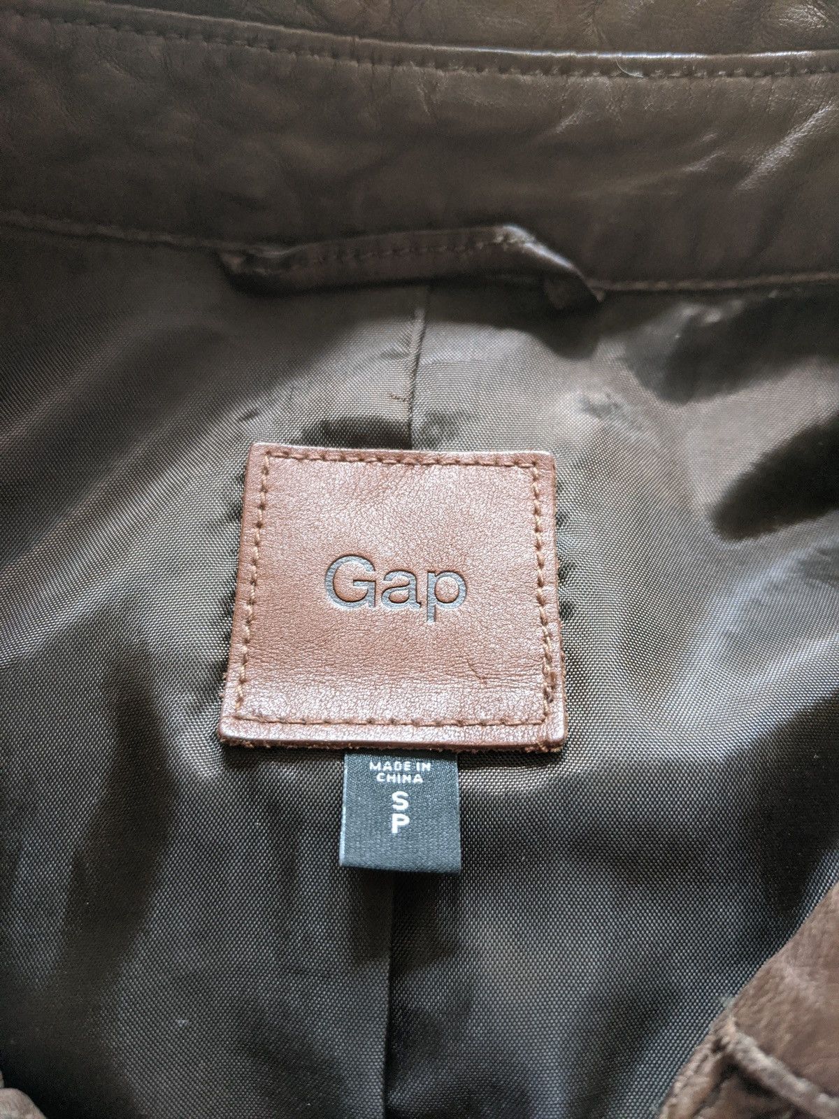 Gap Gap Limited Edition Leather Shirt Jacket | S | Brown Size US S / EU 44-46 / 1 - 4 Thumbnail