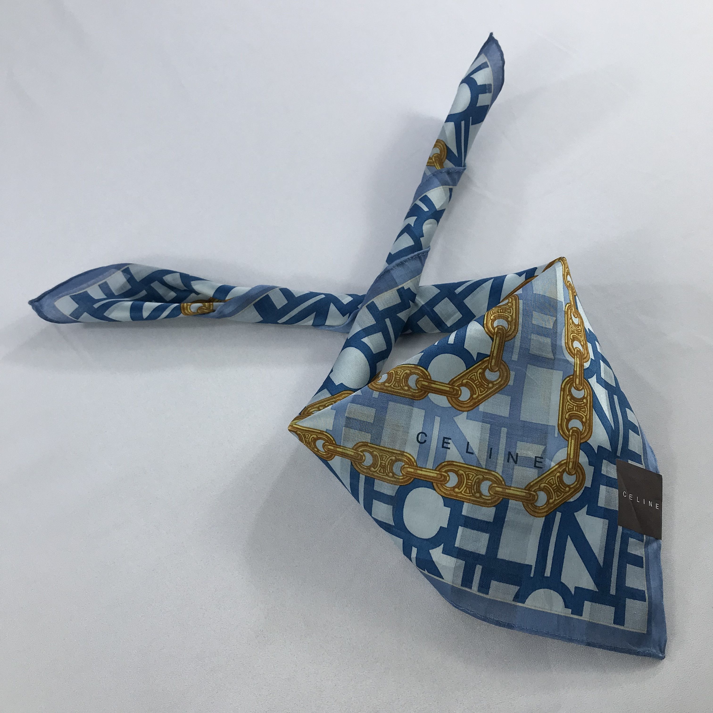 Celine × Vintage Celine Bandana / Handkerchief / Neckerchief - S2699 Size ONE SIZE - 4 Thumbnail