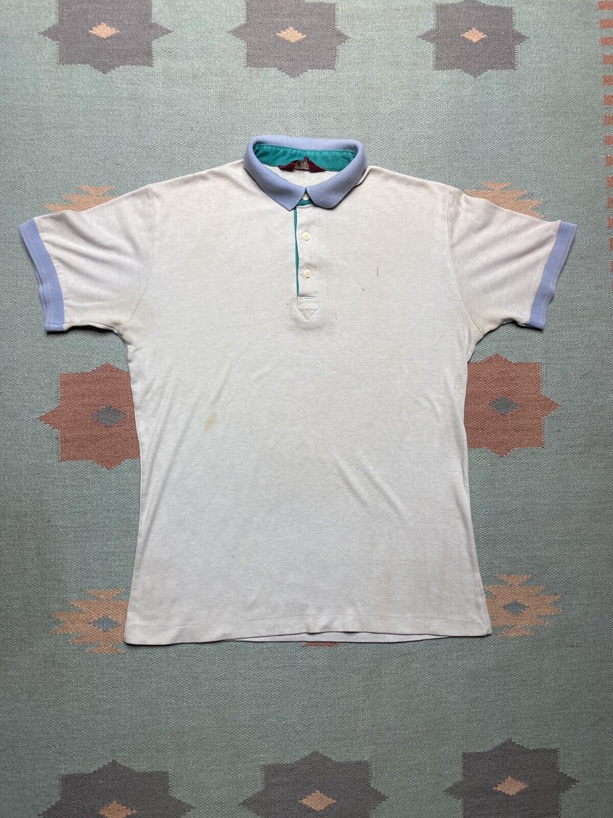 Jantzen × Vintage Vintage 80s polo shirt jantzen soft comfy distressed large Size US L / EU 52-54 / 3 - 1 Thumbnail