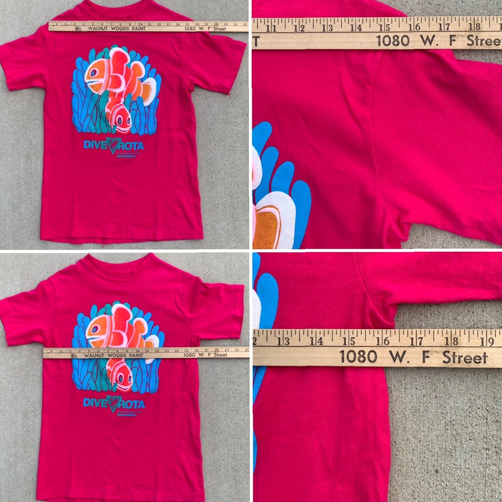 Hanes VINTAGE Hanes Beefy-T T-Shirt Short Sleeve Crew Neck Cotton Pink S Men Dive Rota Northern Mariana Islands Micronesia 80s 90s Retro Fish Size US S / EU 44-46 / 1 - 5 Thumbnail