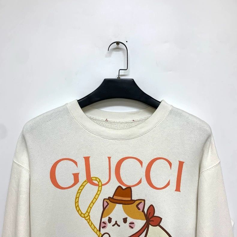 Gucci Gucci Cat Sweatshirt with Banana Graphic-2506 Size S / US 4 / IT 40 - 5 Thumbnail