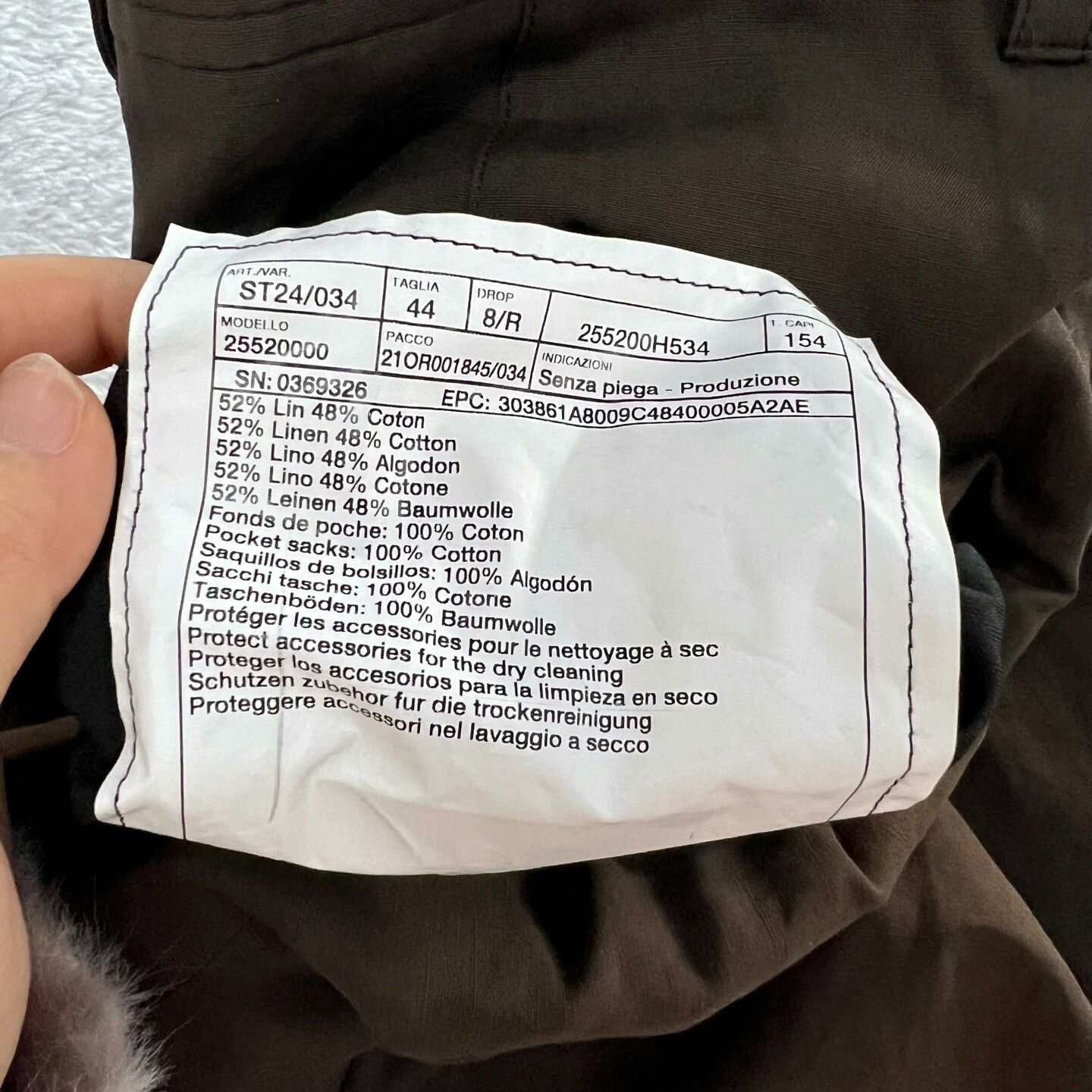 Hermes HERMES Dark Brown Pants Size US 28 / EU 44 - 5 Thumbnail