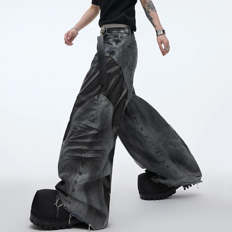Jean × Vintage Denim Pants PU Leather Size US 32 / EU 48 - 3 Thumbnail
