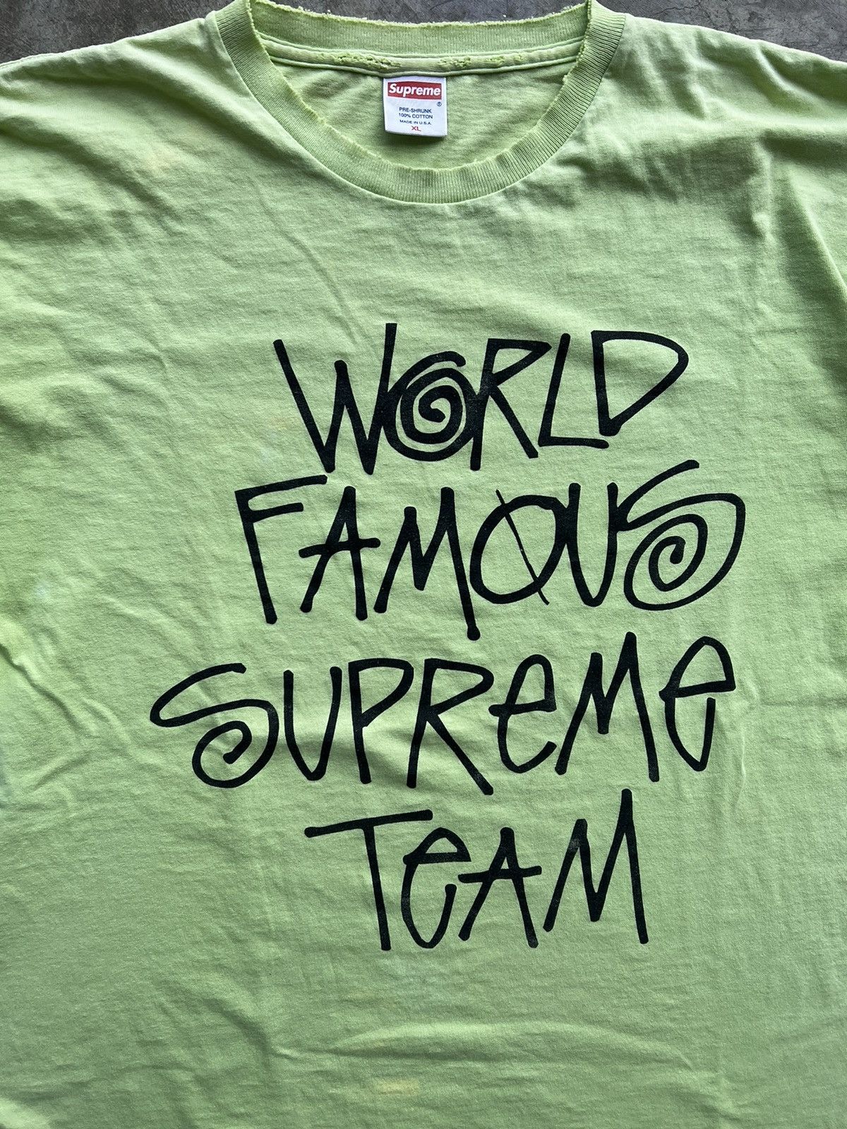 Band Tees × Stussy × Supreme 2001 Malcom Mclaren Supreme “World 