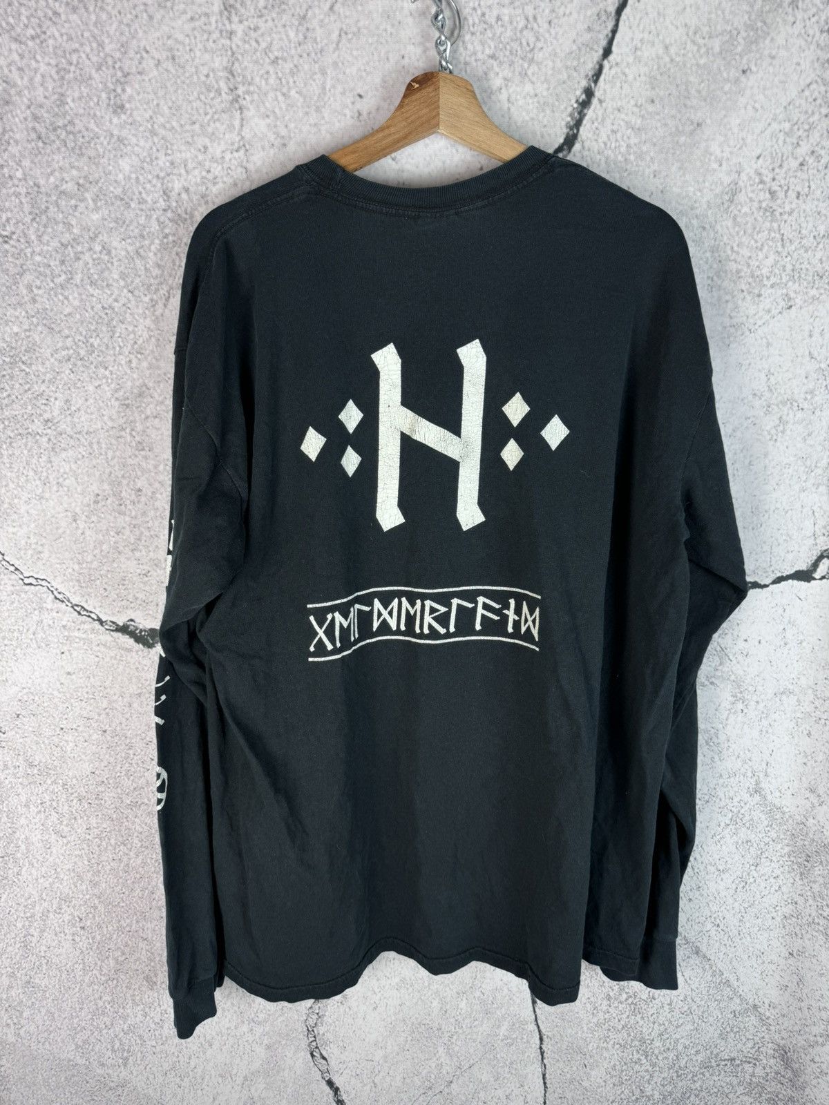 Band Tees Vintage 00s Manegarm (Viking Black Metal Finntroll Windir) Size US XL / EU 56 / 4 - 2 Thumbnail
