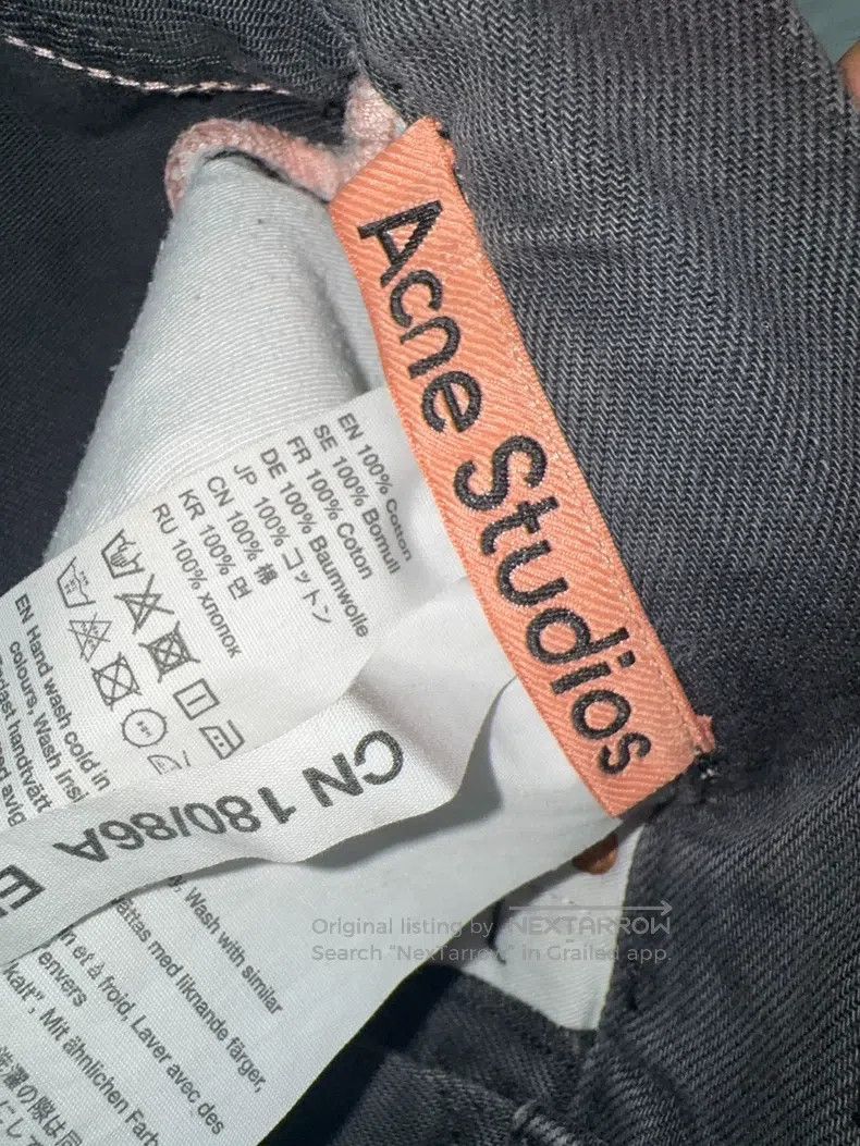 Acne Studios Acne Studios Dark grey jeans Size US 31 - 3 Thumbnail