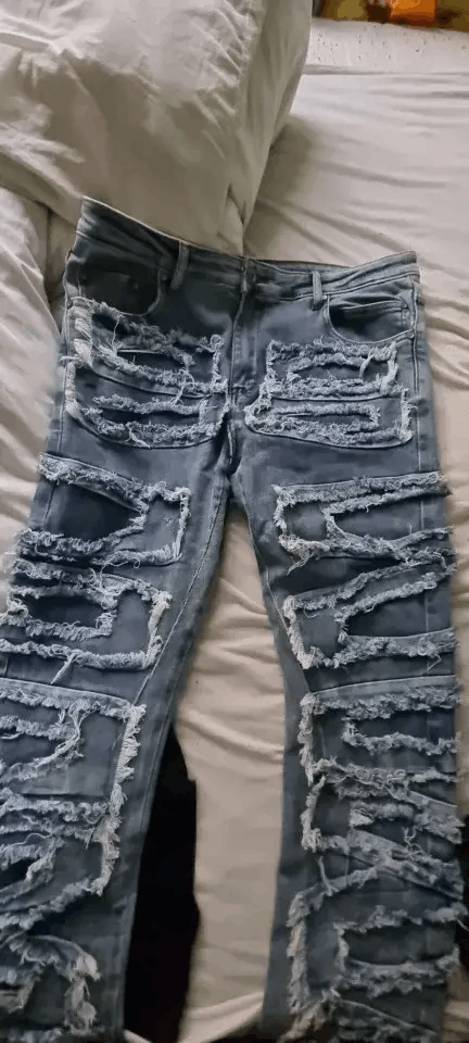 Japanese Brand × Jean Hip Hop Loose Denim Trousers Vibe Style Size US 30 / EU 46 - 5 Thumbnail