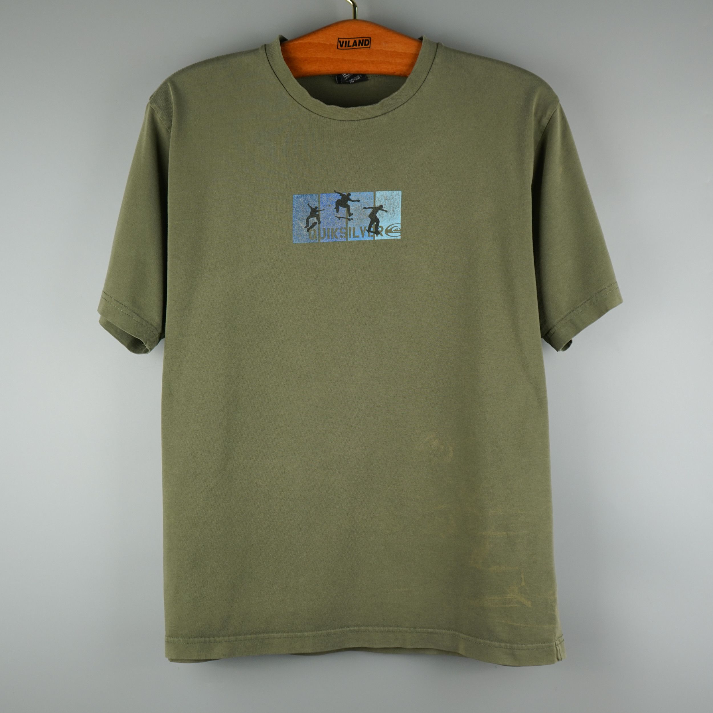 Quiksilver × Santa Cruz Skateboards × Vintage Vintage 1990s Quiksilver Skateboards T-Shirt Size US M / EU 48-50 / 2 - 1 Thumbnail