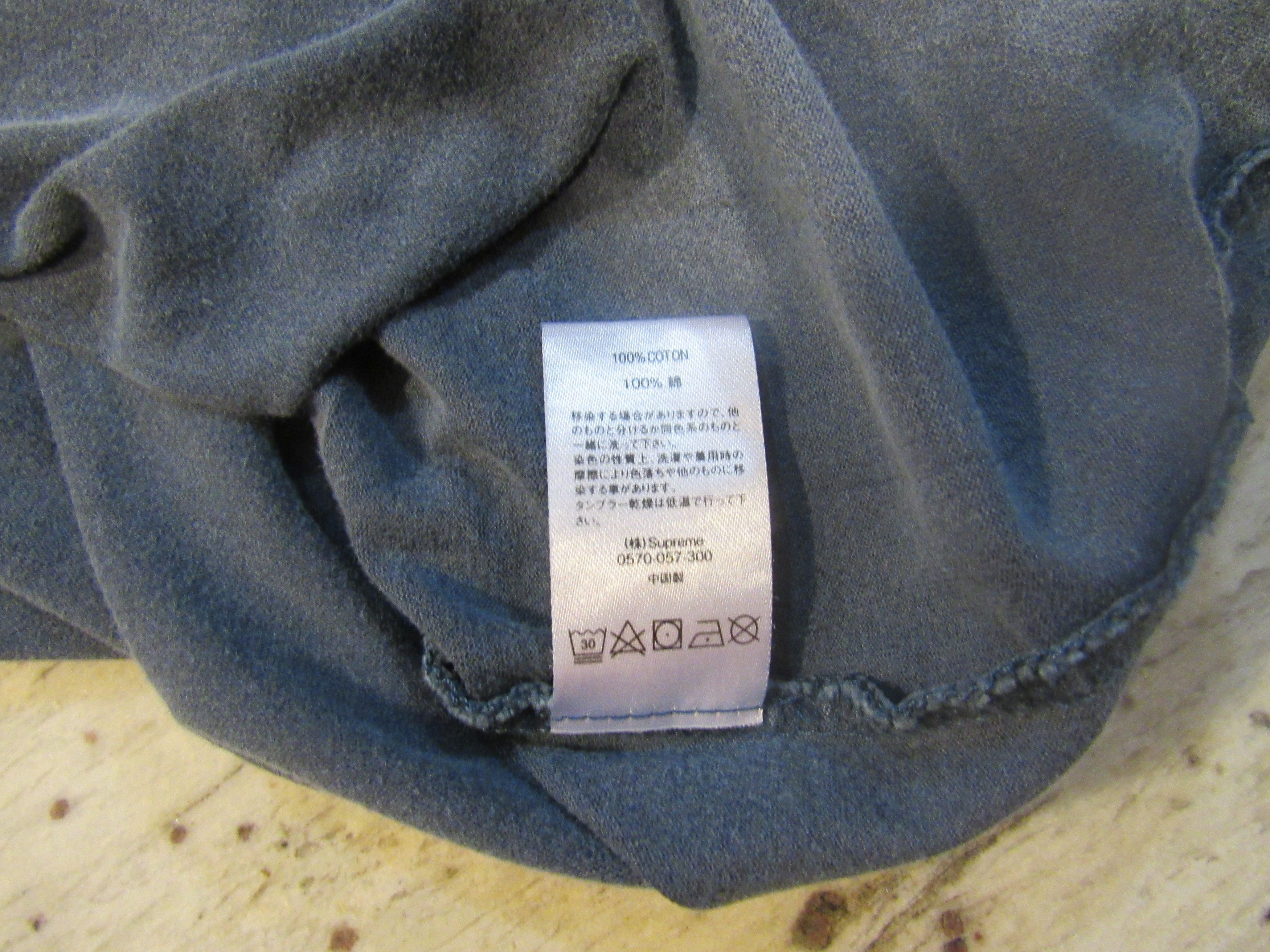 Supreme Supreme Overdyed Tee 'Navy' SS19 Size US XL / EU 56 / 4 - 6 Thumbnail