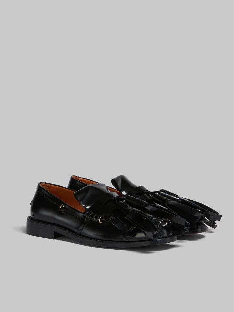 Marni o1w1db11225 Bambi Tasselled Loafers in Black Size US 8 / IT 38 - 2 Thumbnail