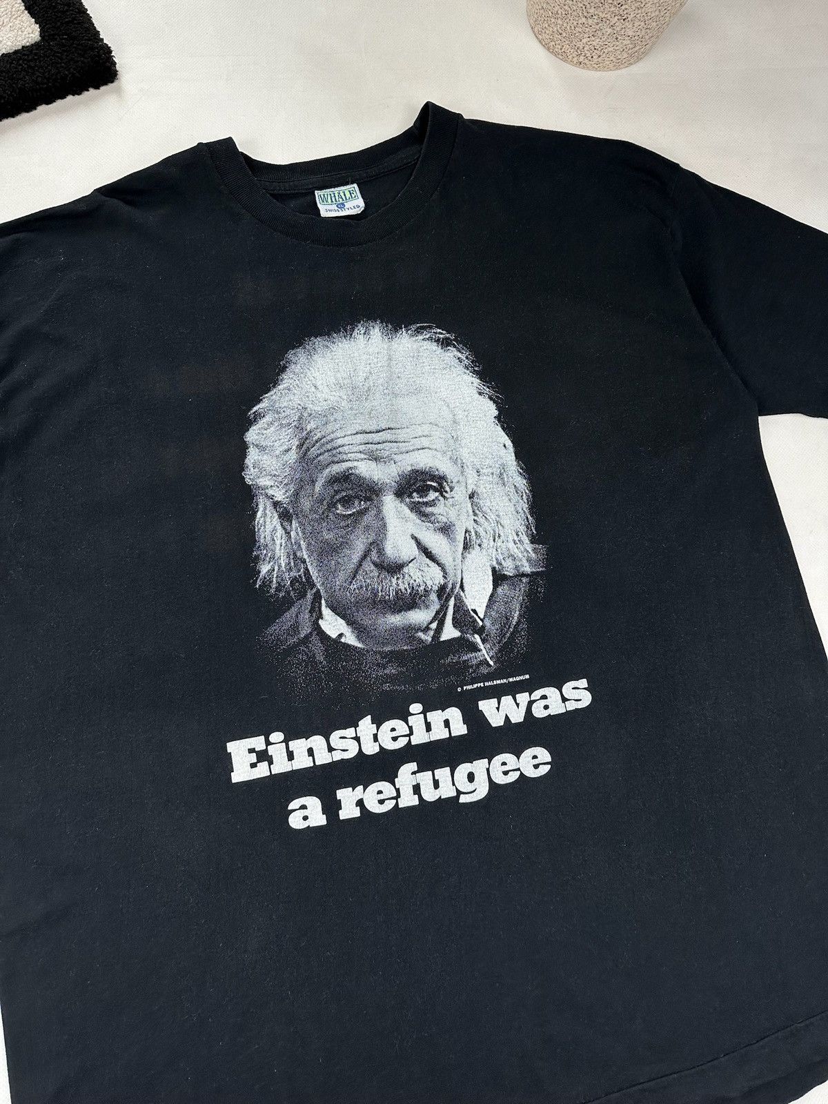 Band Tees × Vintage Vintage 90s Albert Einstein Shirt is refugee Size US XL / EU 56 / 4 - 3 Thumbnail