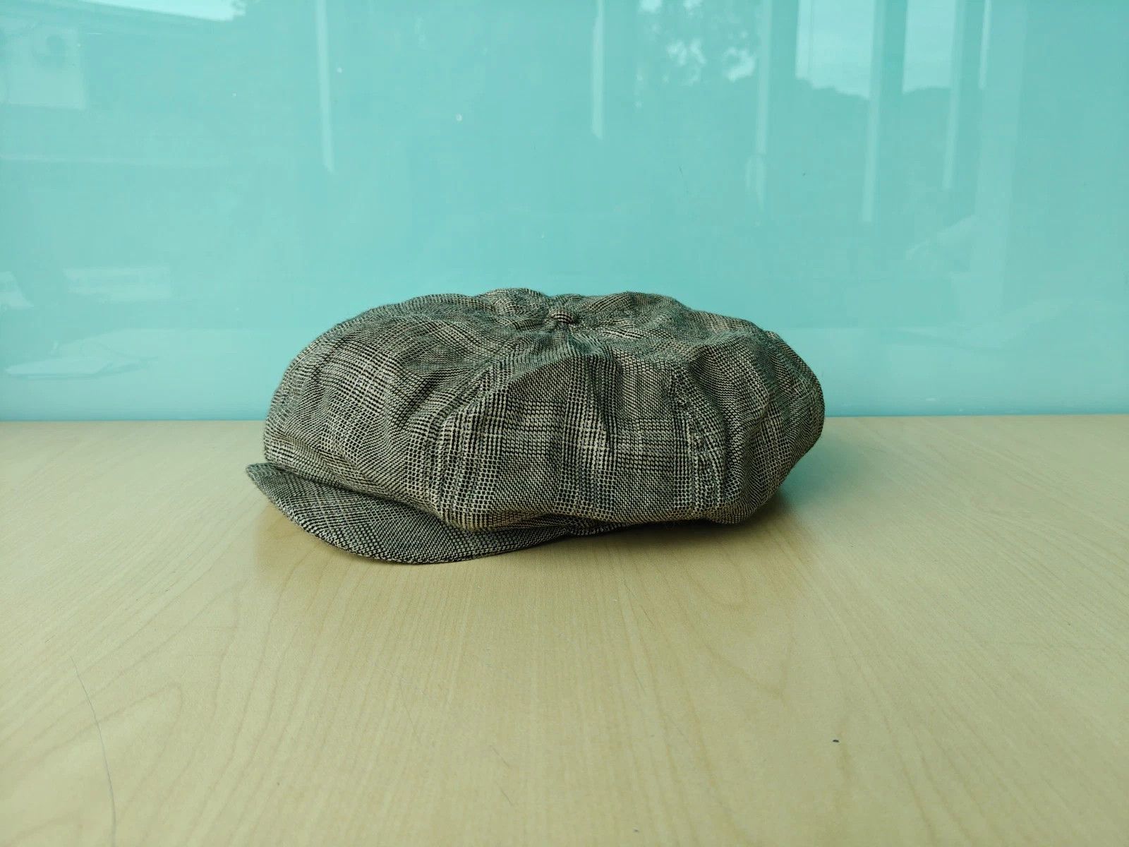 RRL Ralph Lauren DOUBLE RL Wool-Cotton Glen Plaid Newsboy Cap T/1908 Size ONE SIZE - 3 Thumbnail