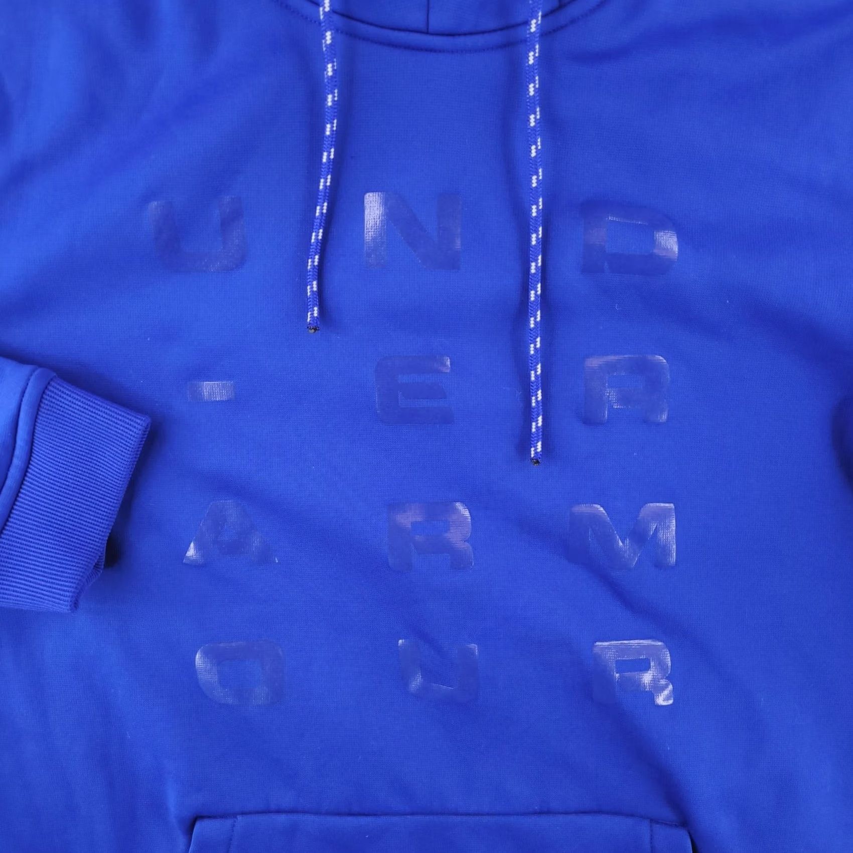 Under Armour Under Armour Hoodie Mens L Blue Graphic Polyester Run Gym Size US L / EU 52-54 / 3 - 2 Thumbnail