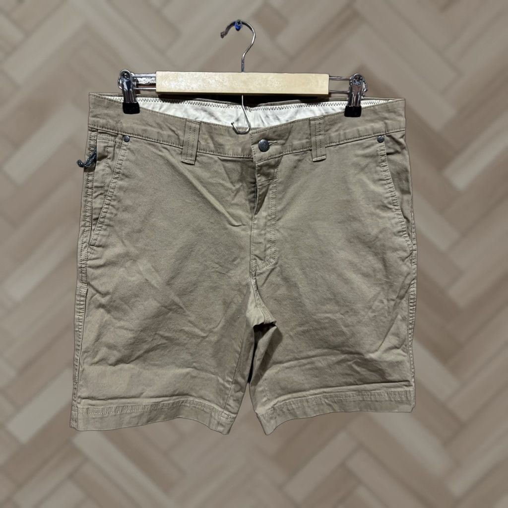 Vintage Columbia Cargo Shorts Men 34 Beige Tan Cotton Twill 34x10 Casual Size US 34 / EU 50 - 1 Thumbnail