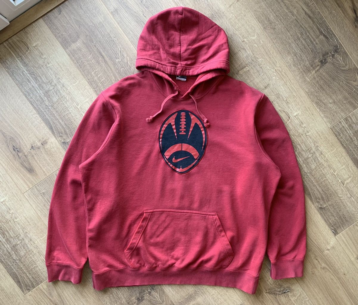 Nike Vintage Nike Big center swoosh hoodie Size US XL / EU 56 / 4 - 1 Thumbnail