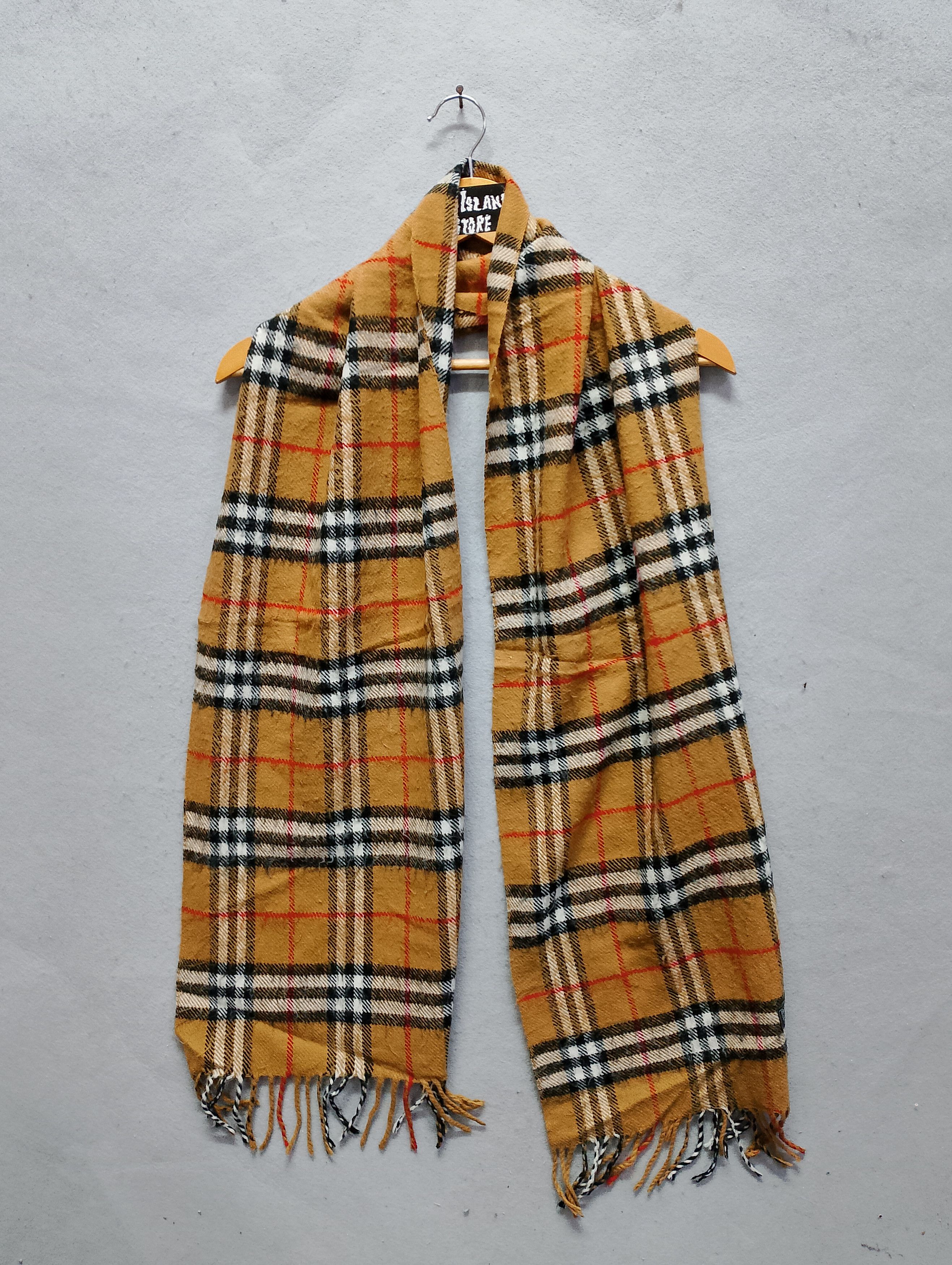 Burberry Vintage Burberry Nova Check Wool Scarf Made in England Size ONE SIZE - 2 Thumbnail