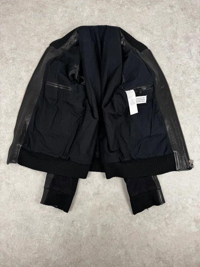 Maison Margiela FW2014 Maison Margiela Black Contrast Panel Leather Jacket Size US L / EU 52-54 / 3 - 7 Thumbnail