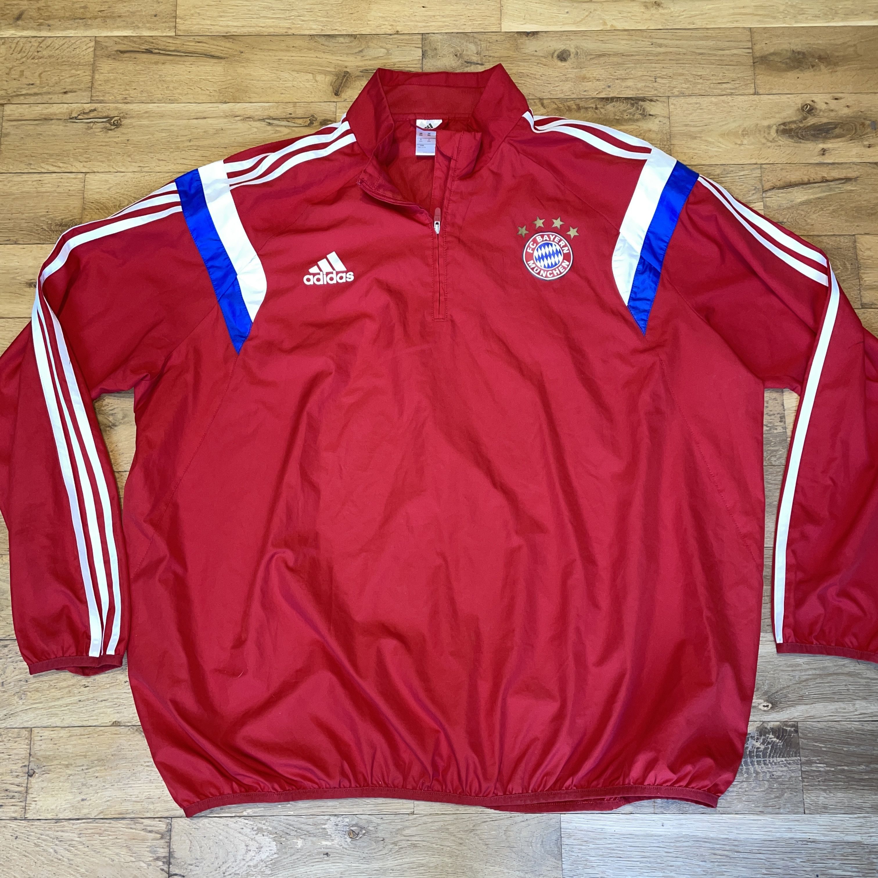 ADIDAS BAYERN MUNICH JACKET LOGO WINDBREAKER Size 2XL