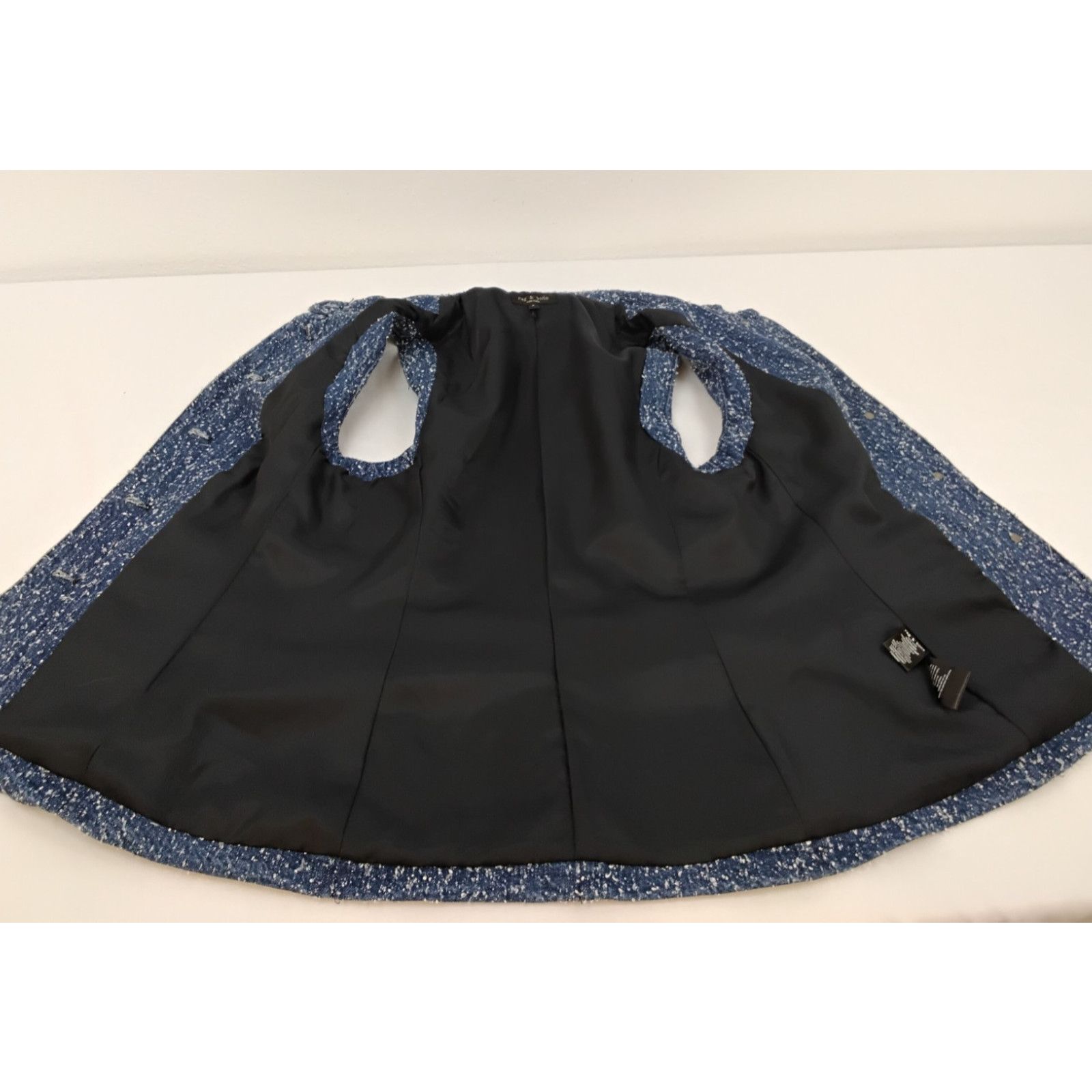 Rag & Bone Rag & Bone Slade Vest Women's 2 Blue Tweed Sleeveless Top Size XS / US 0-2 / IT 36-38 - 5 Thumbnail