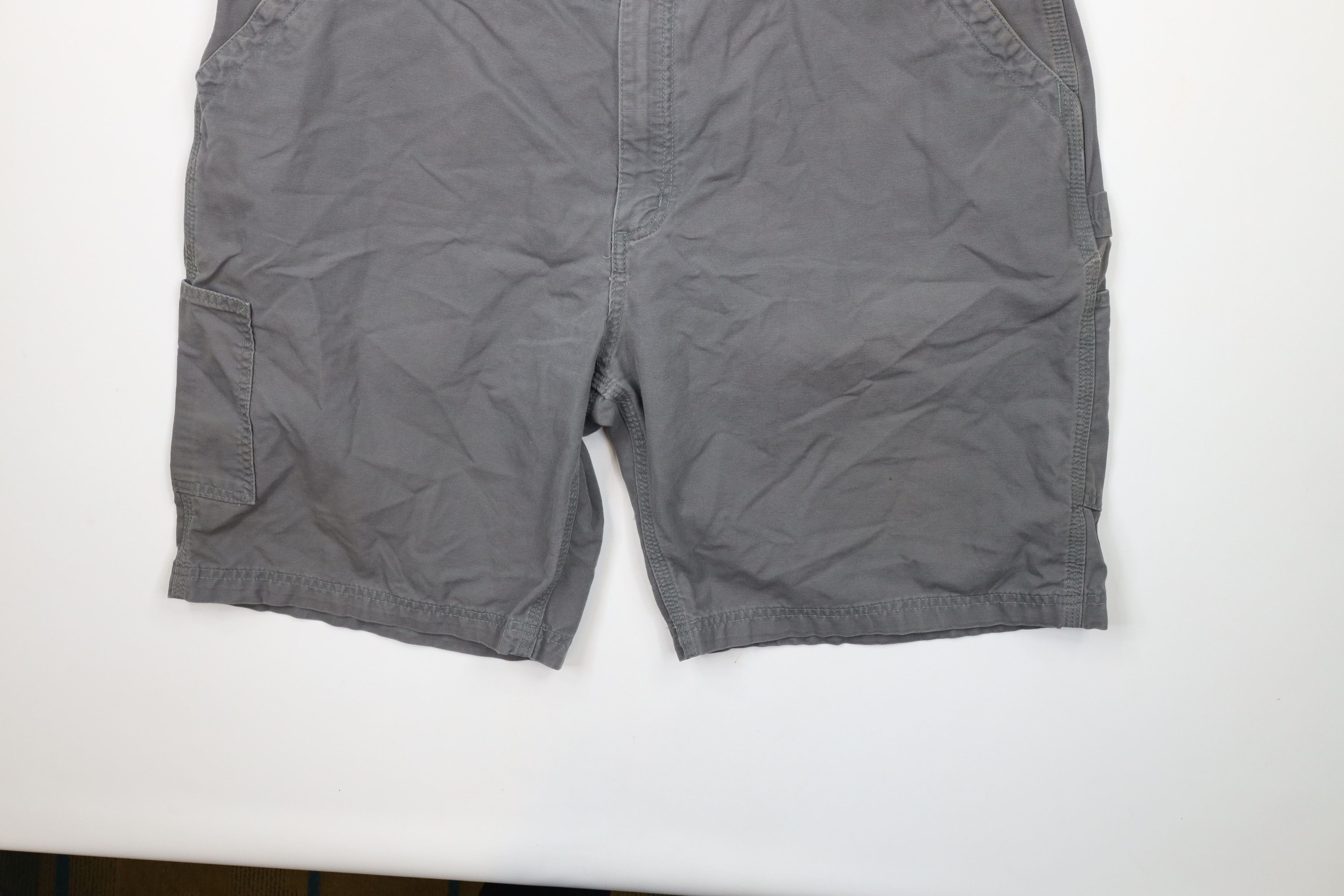 Carhartt × Vintage Vintage Carhartt Original Fit Dungaree Shorts Gray Cotton Size US 42 / EU 58 - 4 Thumbnail