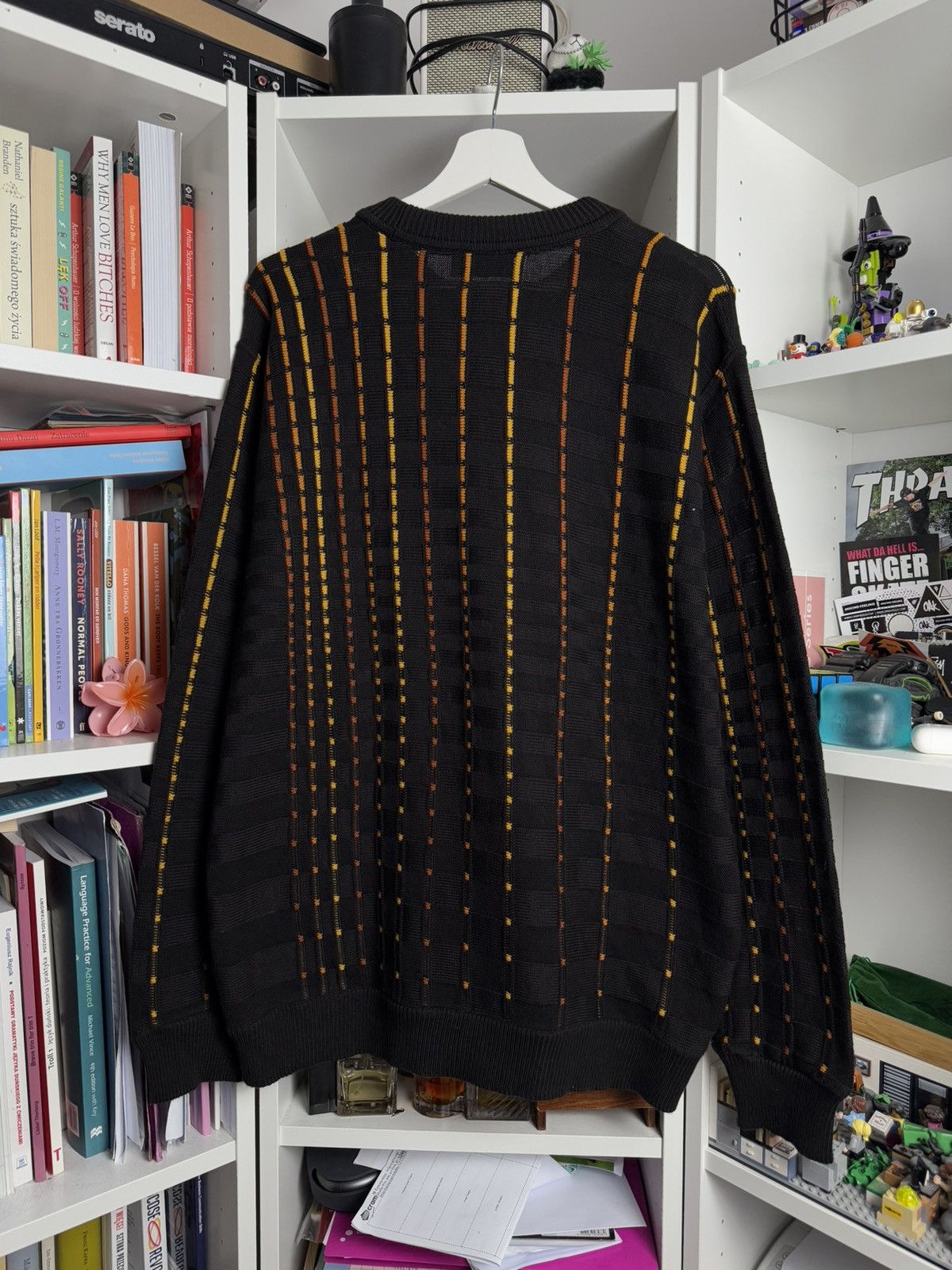 Carlo Colucci × Vintage Vintage Carlo Colucci multicolour cable knit sweater XL y2k Size US XL / EU 56 / 4 - 2 Thumbnail