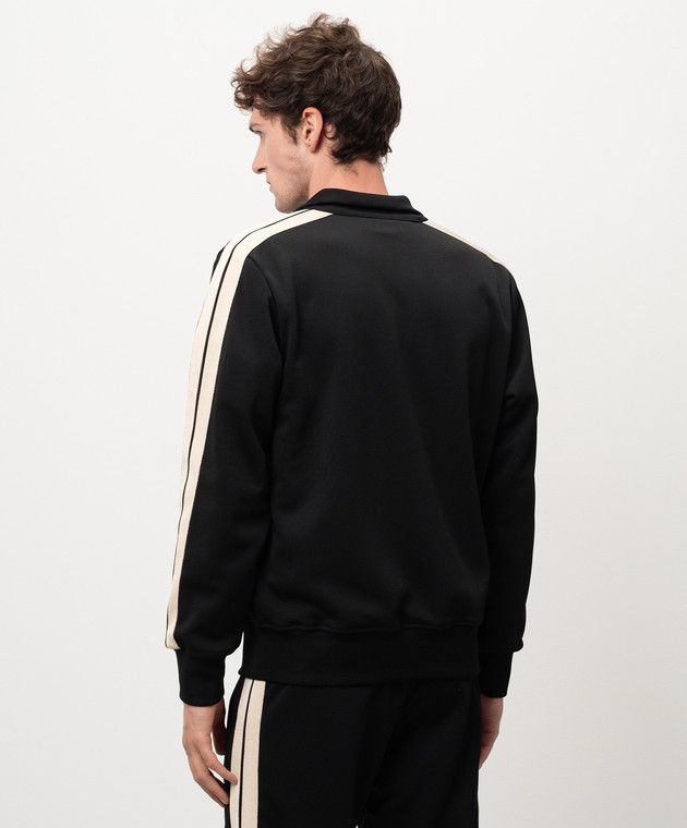 Palm Angels o1s22i1n1224 Contrast Band Track Jacket in Black Size US XL / EU 56 / 4 - 4 Thumbnail
