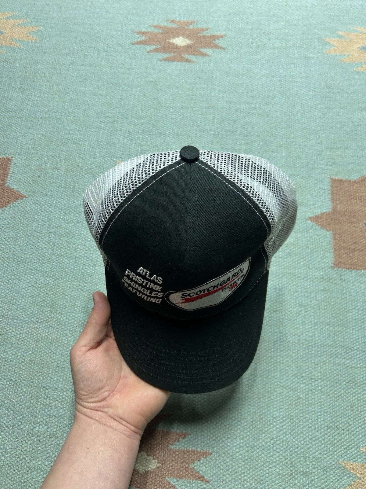 Vintage Scotchgard snapback trucker hat 3M embroidered logo black Size ONE SIZE - 3 Thumbnail