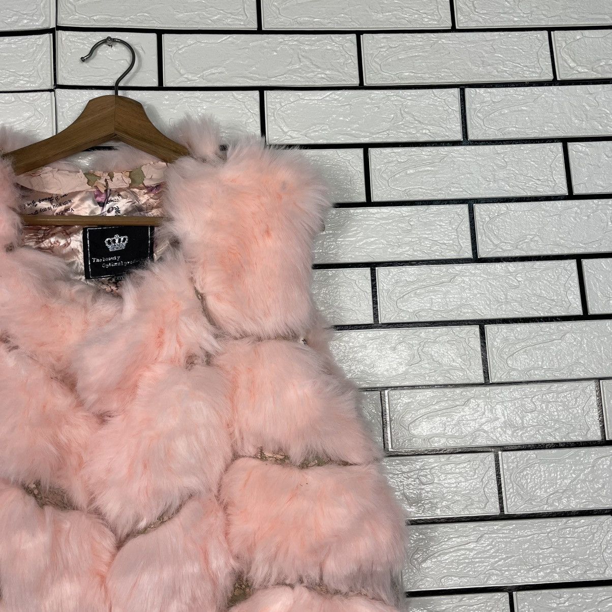Japanese Brand Japanese Brand BOPT Pink Faux Fur Vest Size XXL / US 16-18 / IT 52-54 - 5 Thumbnail