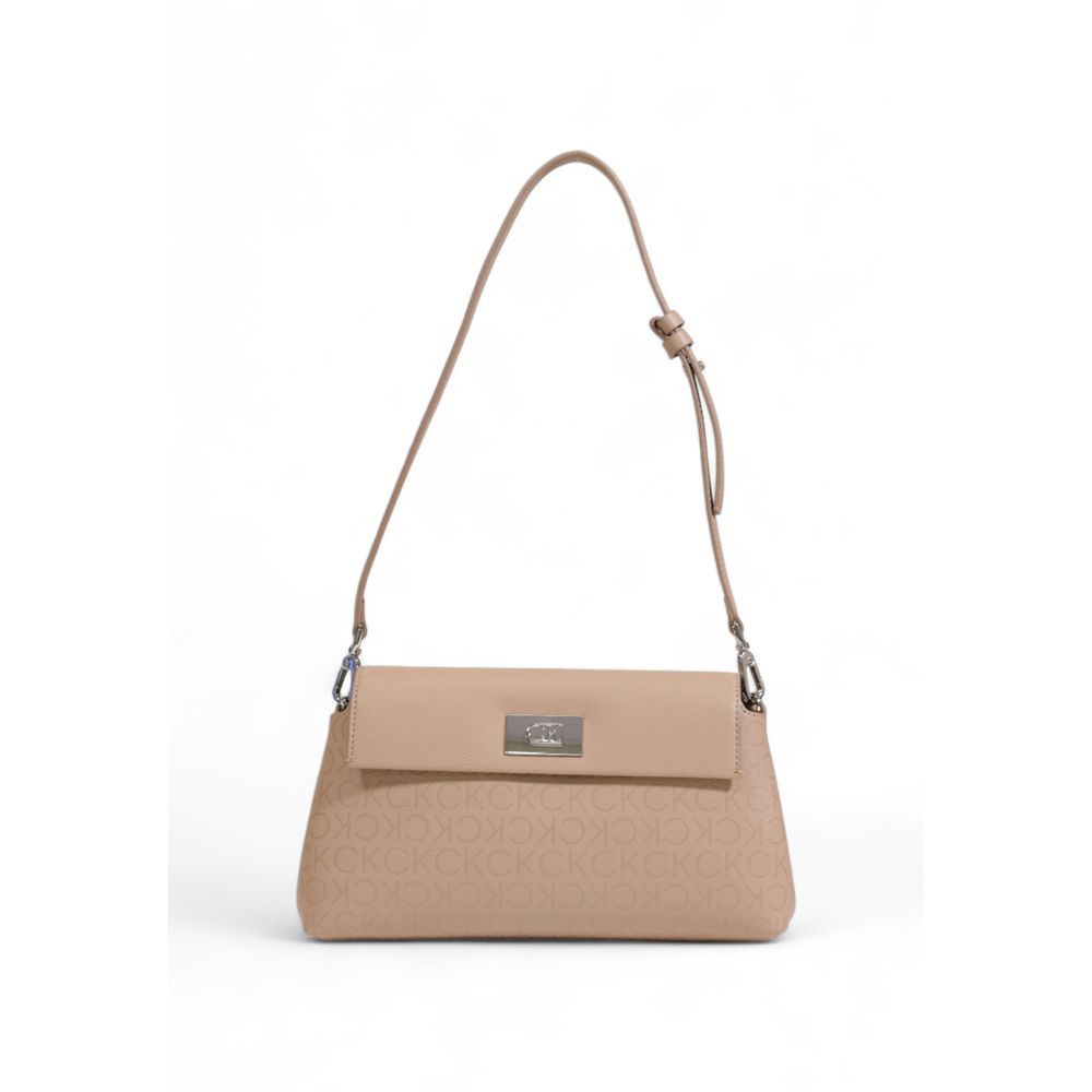 Calvin Klein Beige Recycled Polyester Women's Handbag Size ONE SIZE - 1 Thumbnail
