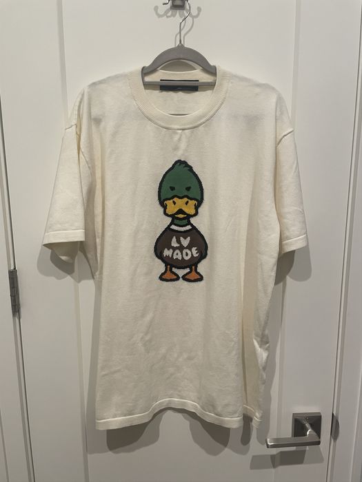 Louis Vuitton x Nigo 2022 Intarsia Duck T-Shirt - Neutrals T