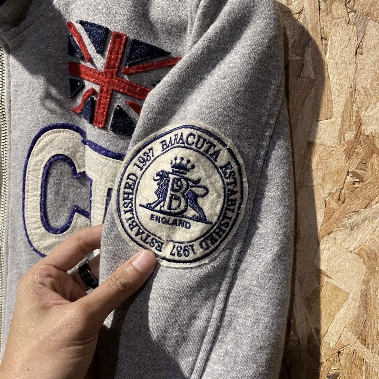 Baracuta Baracuta Patches Jacket Sweater Zipper England Size US S / EU 44-46 / 1 - 5 Thumbnail