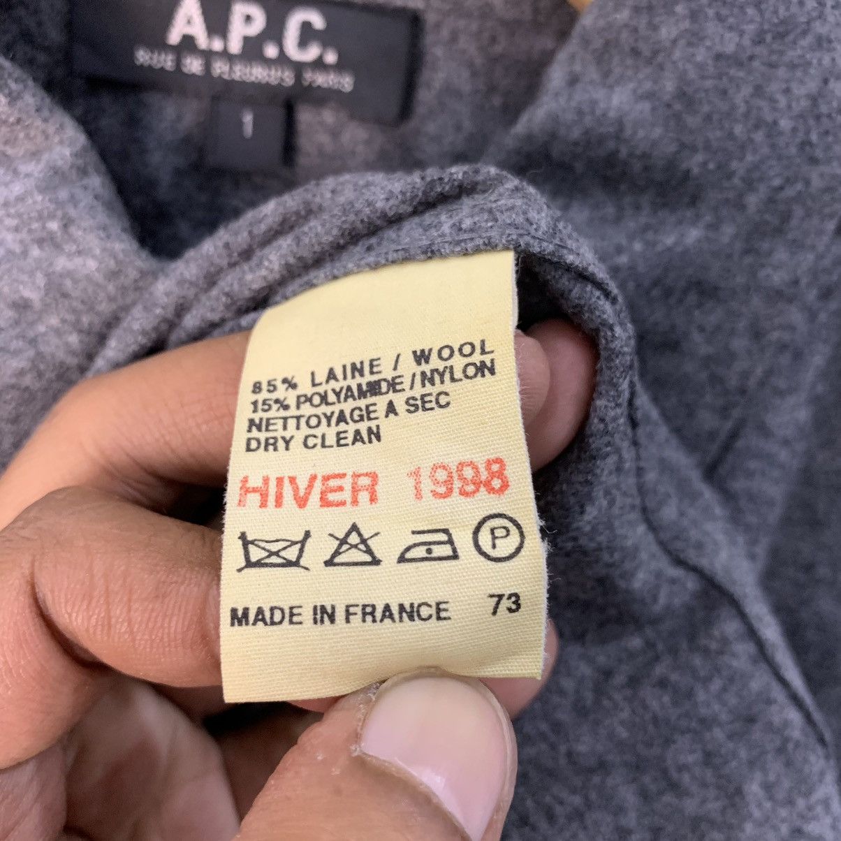 A.P.C. A.P.C Denim Shirt Workwear Design Fleece Size US S / EU 44-46 / 1 - 7 Thumbnail