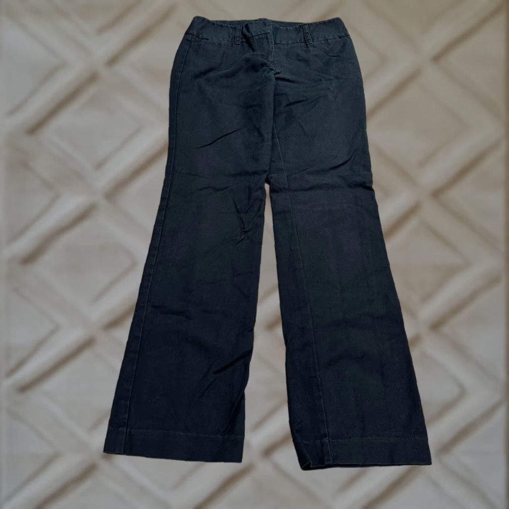Vintage Dana Buchman Chino Pants Womens 4 Black Straight Leg 29.5" Inseam Regular Fit Size 27" / US 4 / IT 40 - 1 Thumbnail