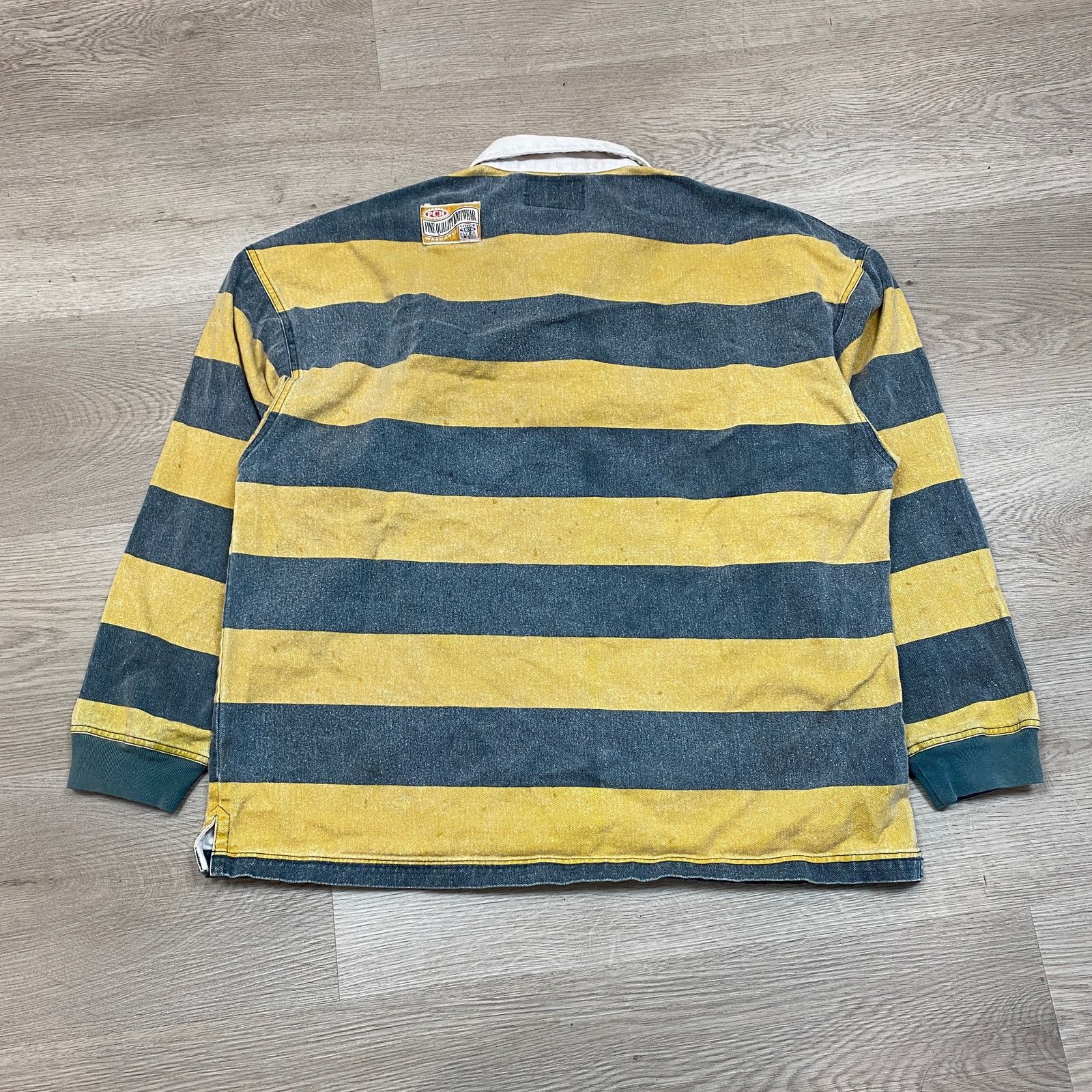 Other S.C. Duds PCH Striped Rugby Long Sleeve Polo Shirt Large Size US L / EU 52-54 / 3 - 3 Thumbnail