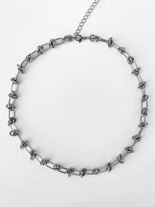 Jewelry × Vintage New Fashion Punk Rock Thorns Knot Chains Choker Necklace Size ONE SIZE - 4 Thumbnail