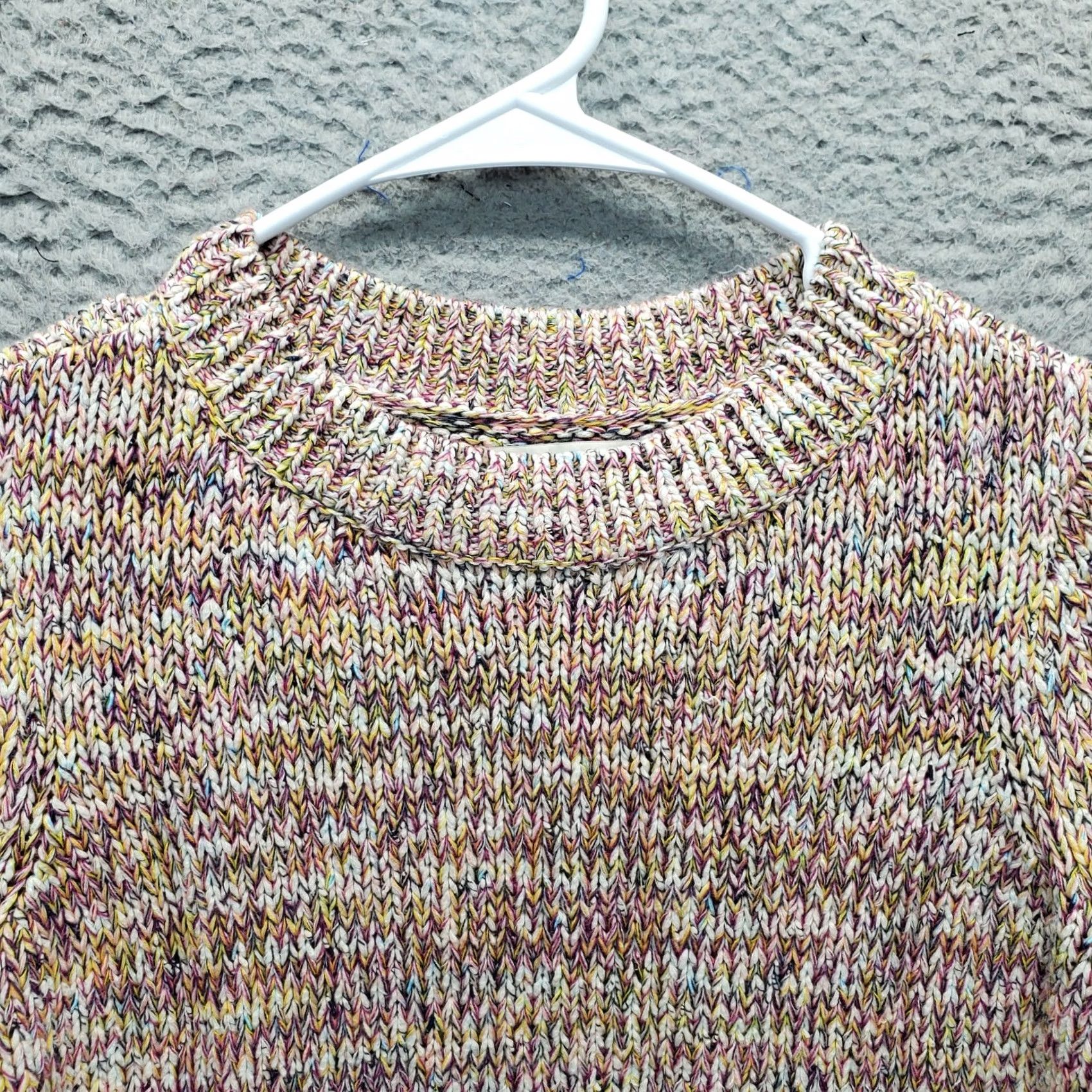 Loft LOFT Womens Small Multicolor Twist Yarn Chunky Knit Crew Neck Pullover Sweater Size S / US 4 / IT 40 - 5 Thumbnail