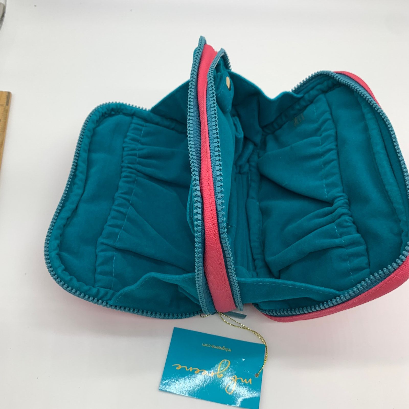 Other MB Greene Jewelry Clutch Pink & Blue Purse Size ONE SIZE - 2 Thumbnail