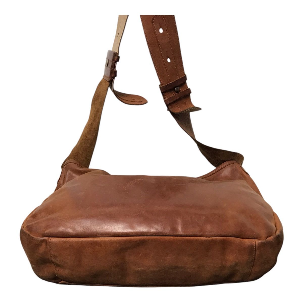 Leather × Vintage Japanese Gren Brown Leather Cross body Size ONE SIZE - 2 Thumbnail