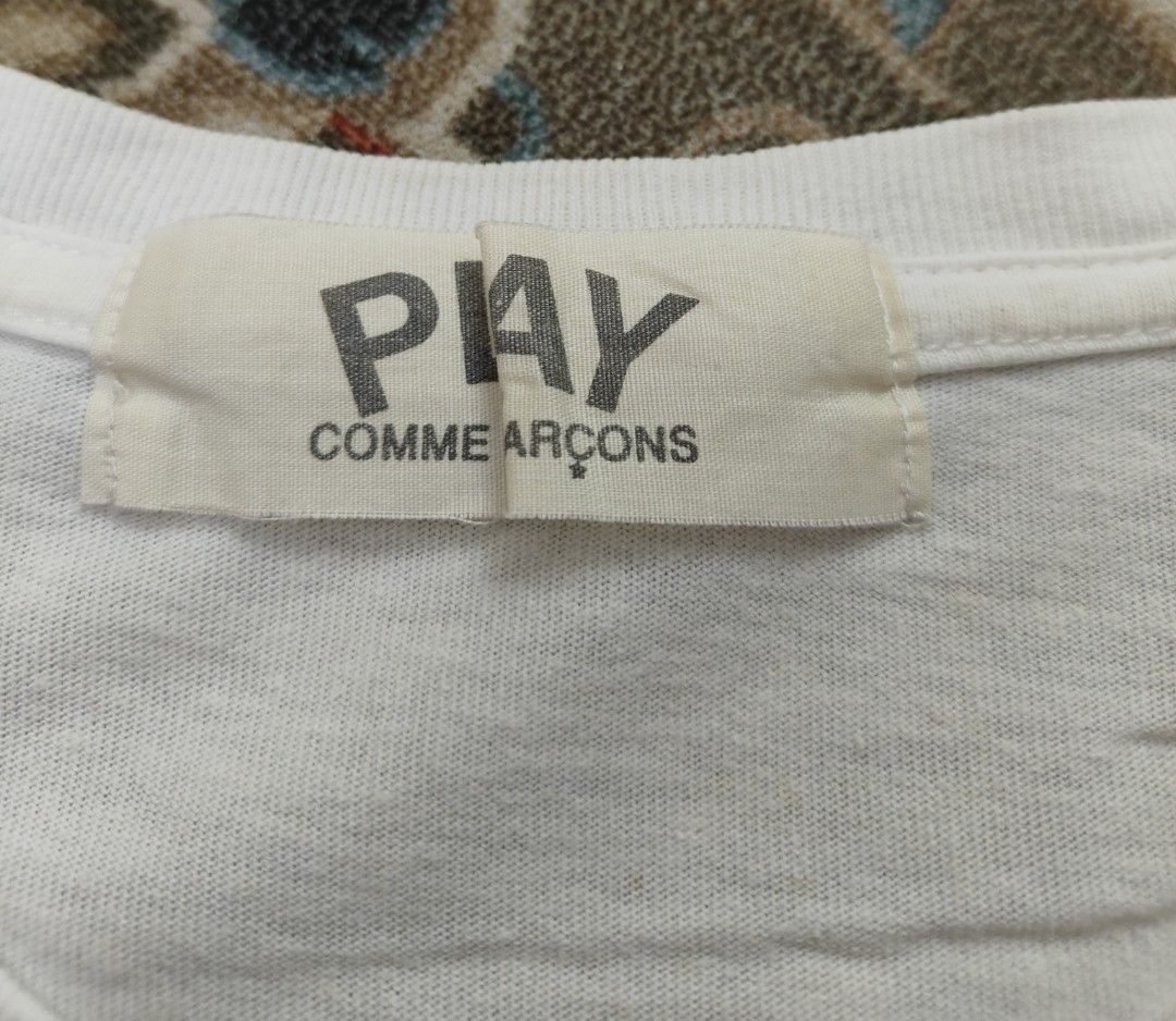 Comme des Garcons PLAY Comme des Garçons Logo T-Shirt White Japan Size M Size US M / EU 48-50 / 2 - 3 Thumbnail