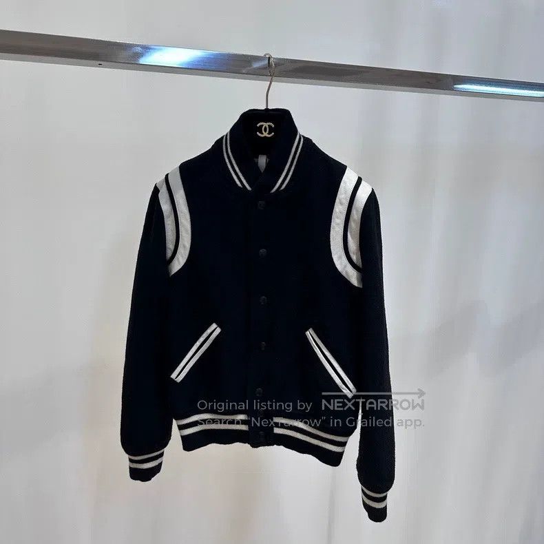 Saint Laurent Paris Saint Laurent Paris Color-block baseball jacket Size S / US 4 / IT 40 - 2 Thumbnail