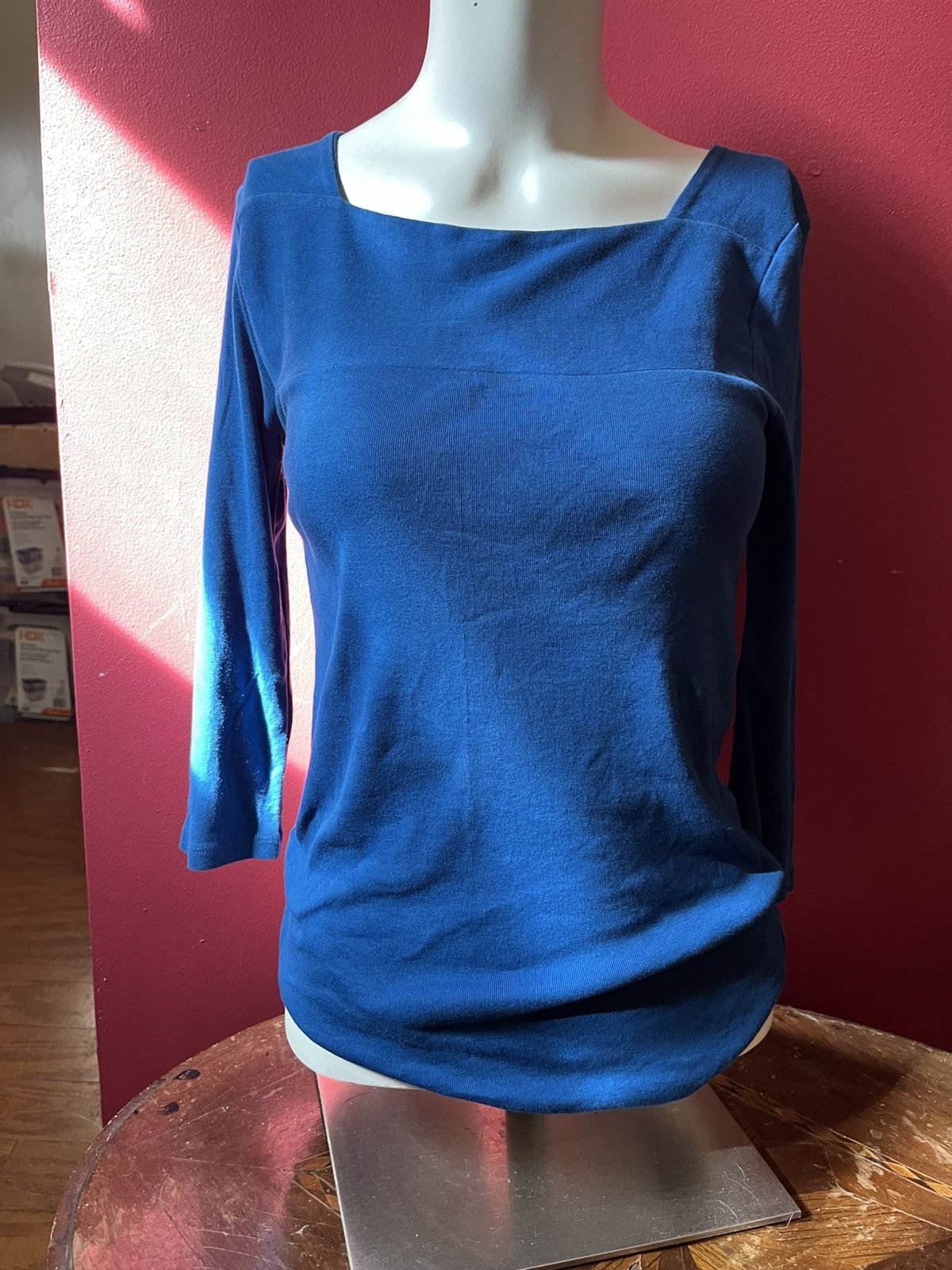 Ann Taylor Ann Taylor Blue Long Sleeve Shirt Size Small Size S / US 4 / IT 40 - 1 Thumbnail
