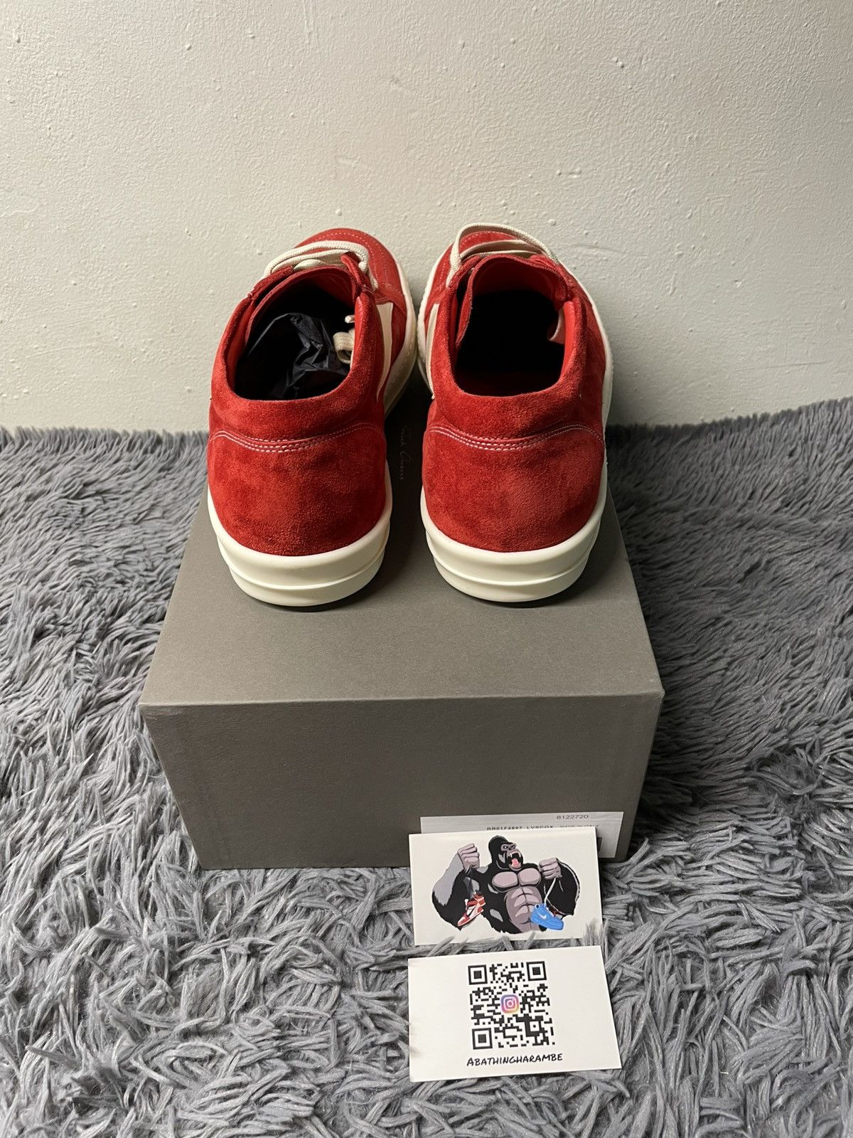 Rick Owens Rick Owens Vintage Sneaks Suede Carnelian Milk Size US 14 / EU 47 - 4 Thumbnail