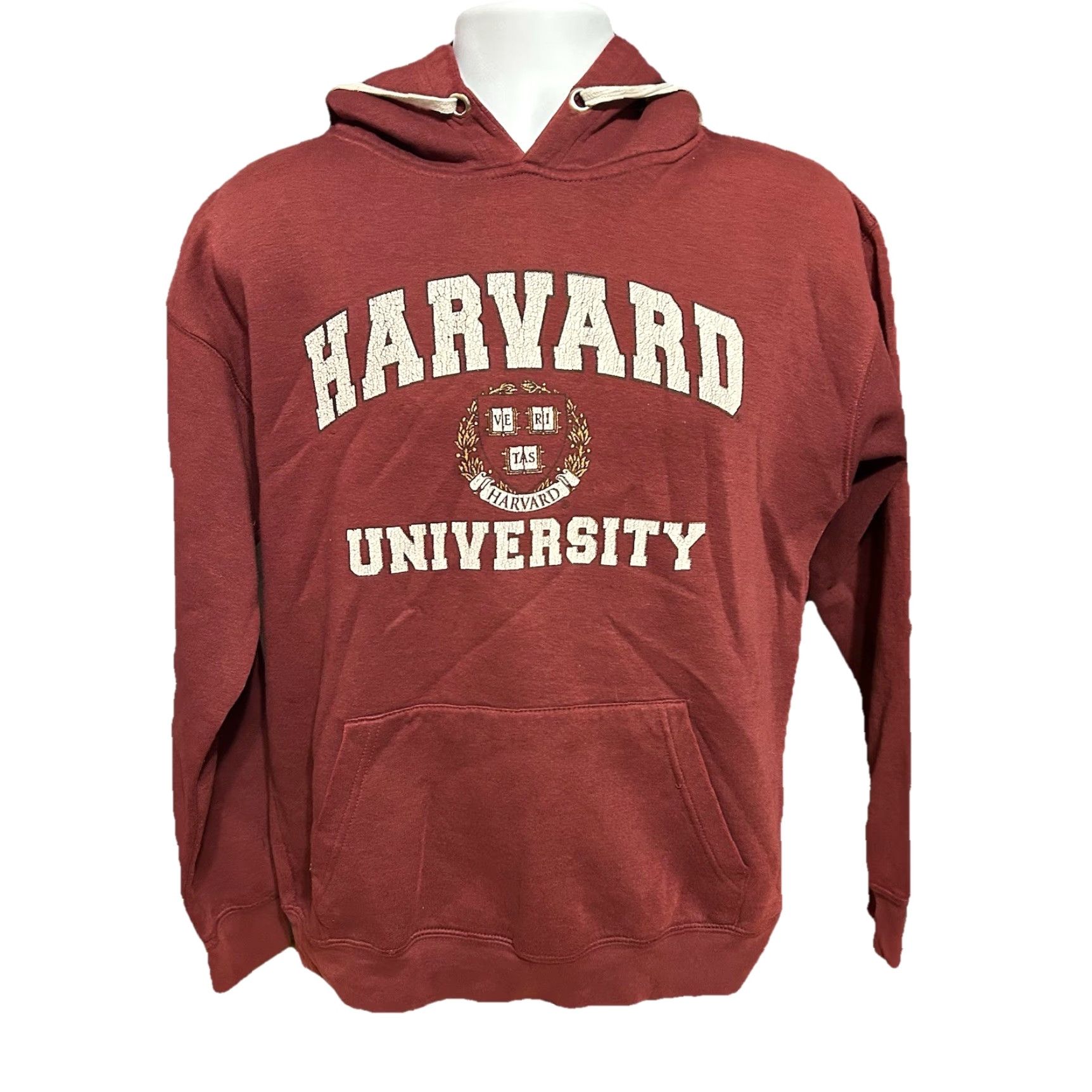 Vintage VTG Harvard University Hoodie Men Medium Maroon Kangaroo Pocket Bay State Gear Size US M / EU 48-50 / 2 - 2 Thumbnail