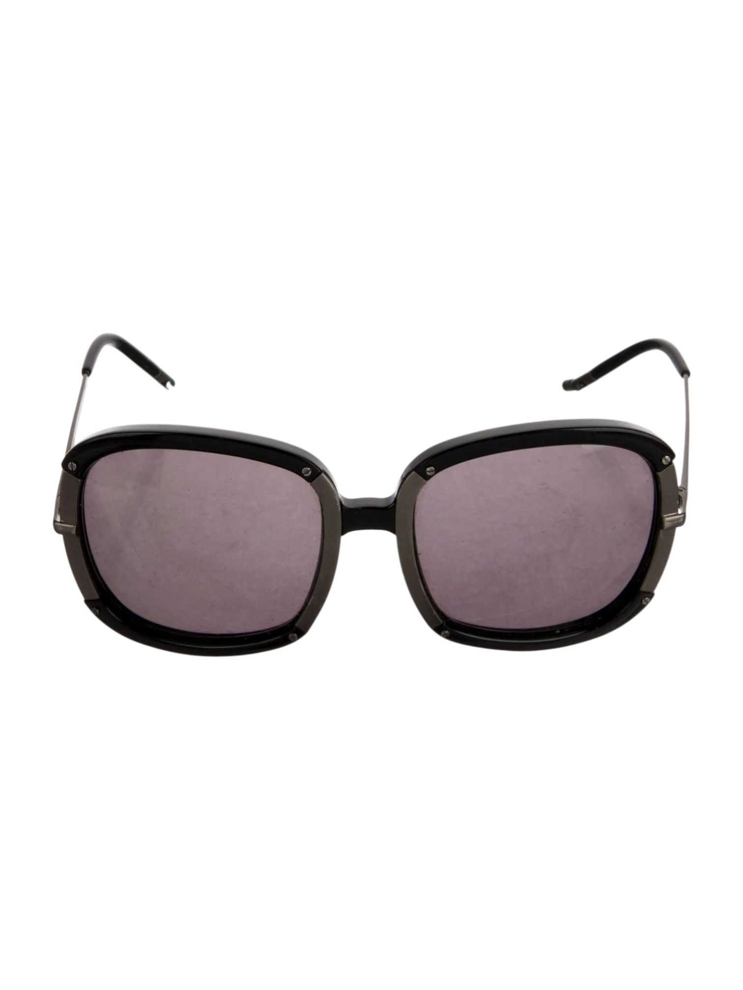 Bottega Veneta Bottega Veneta Square Acetate and Metal Sunglasses Size ONE SIZE - 4 Thumbnail