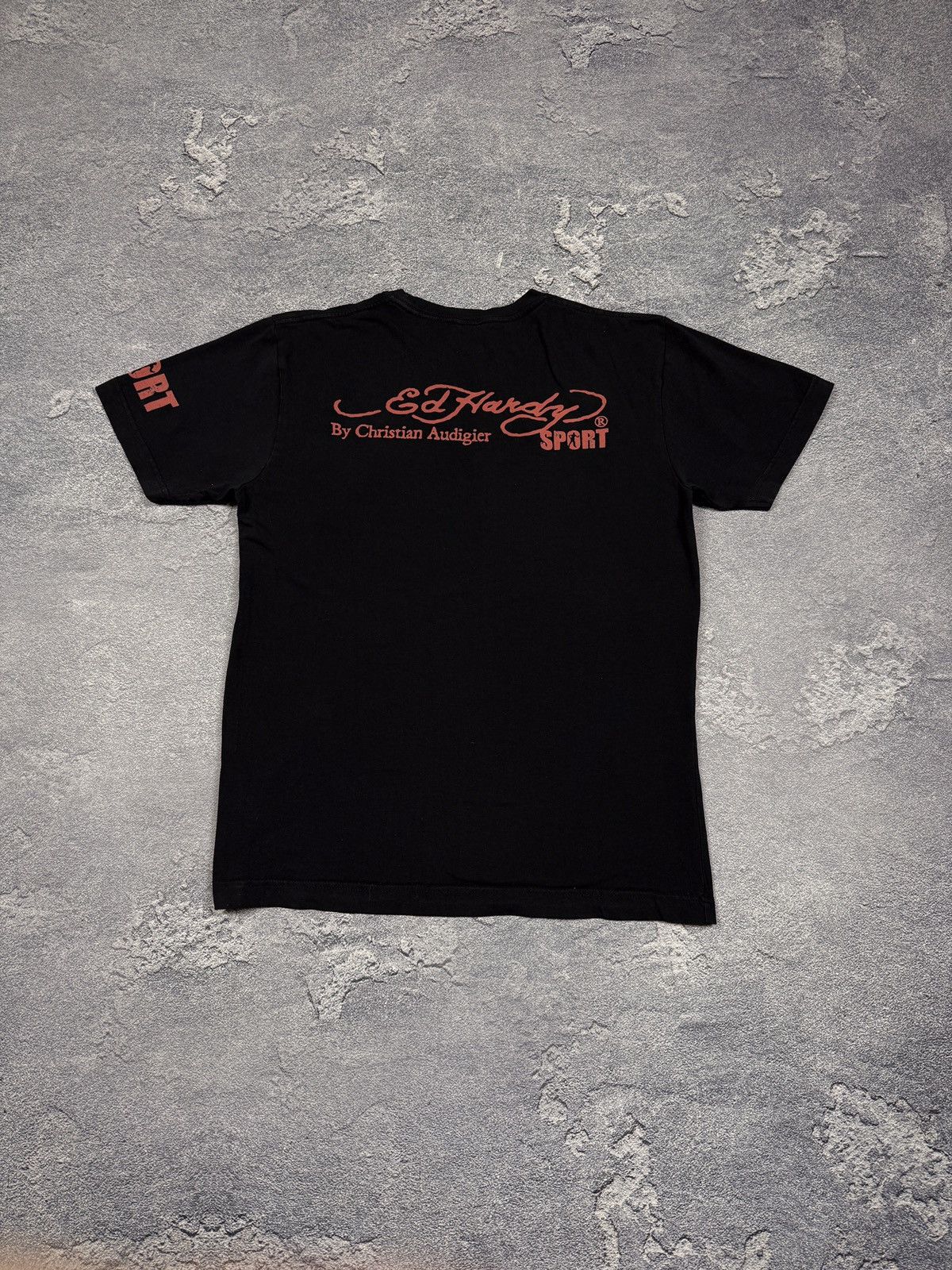 Ed Hardy × Vintage Rare tee t-shirt Ed hardy sport big logo Christian audigier Size US M / EU 48-50 / 2 - 2 Thumbnail