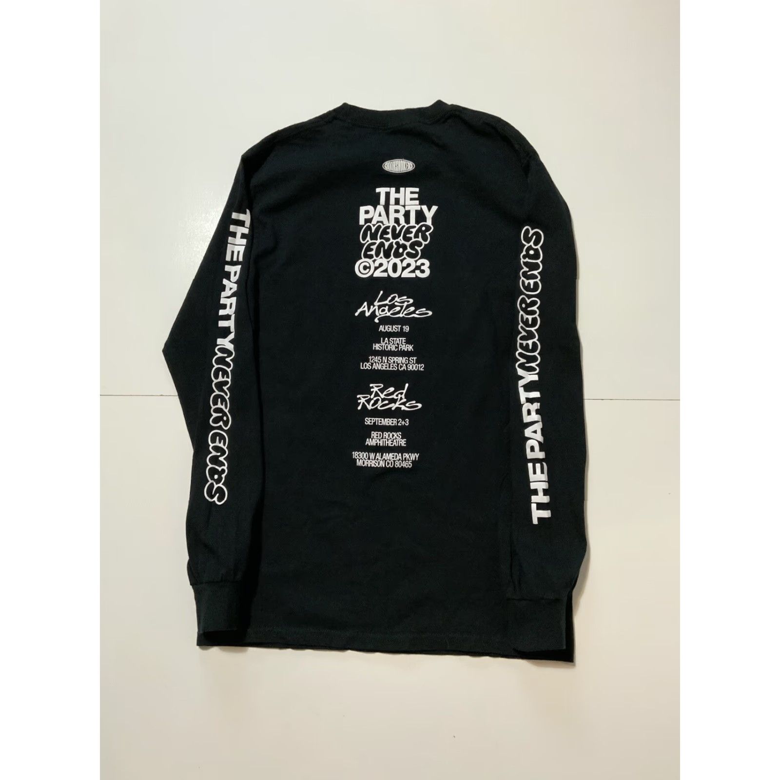 Vintage The Chainsmokers The Party Never Ends 2023 Official Merch Band L/S T-Shirt Sz. S Men Black Shirt Size US S / EU 44-46 / 1 - 2 Thumbnail