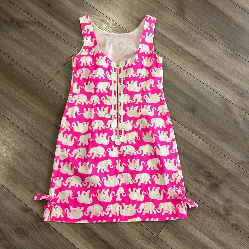 Lilly Pulitzer Lilly Pulitzer Pink Pattern Shift Dress Women 0 Size S / US 4 / IT 40 - 4 Thumbnail