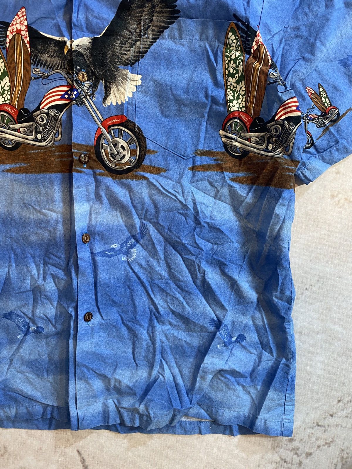 Other Crazy Vintage USA Moto MAMBO style Hawaiian Shirt Size US L / EU 52-54 / 3 - 3 Thumbnail