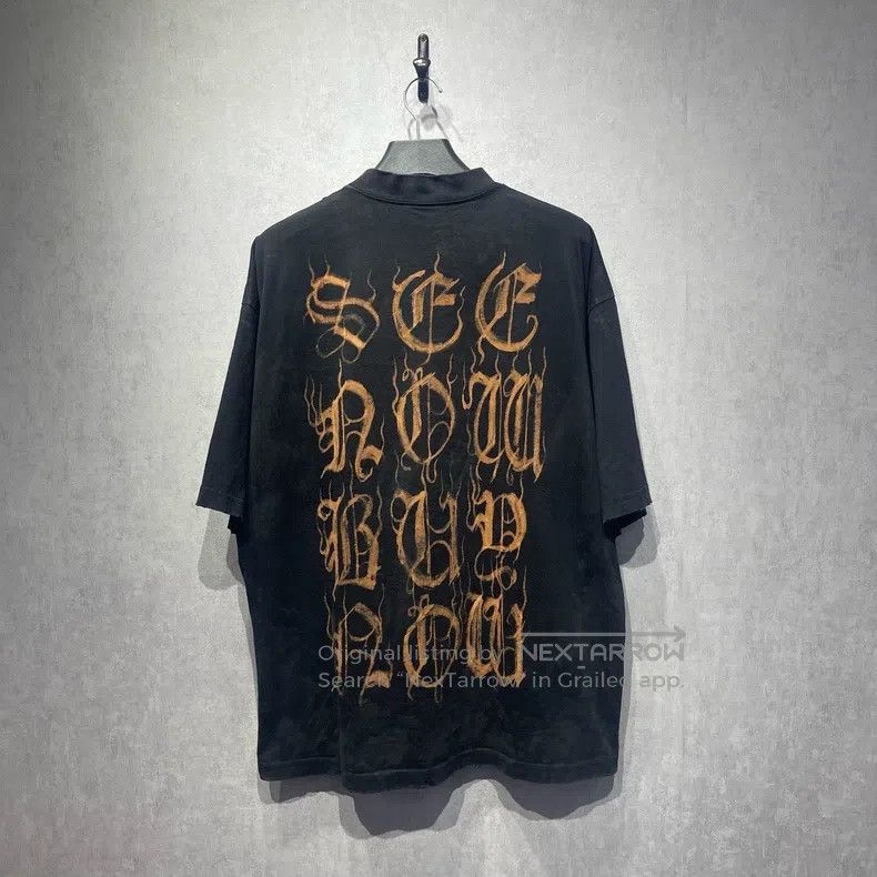 Balenciaga Balenciaga Sanskrit logo letter printed short-sleeved T-sh Size US XS / EU 42 / 0 - 2 Thumbnail